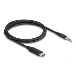 DeLOCK 85208 câble audio 1 m 3,5mm USB Type-C Noir