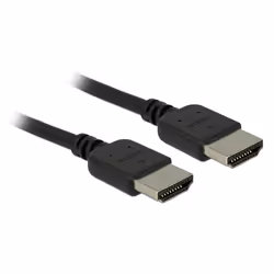 DeLOCK 85217, 2 m, HDMI Type A (Standard), HDMI Type A (Standard), 18 Gbit/s, Canal de retour audio (ARC, Audio Return Channe ...