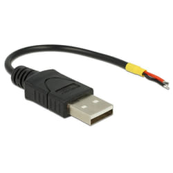 DeLOCK 85250 câble USB 0,1 m USB 2.0 USB A Noir