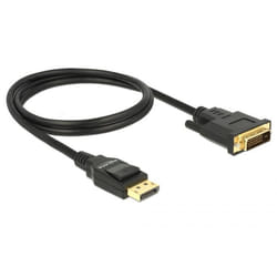 DeLOCK 85312 câble vidéo et adaptateur 1 m DisplayPort DVI-D Noir