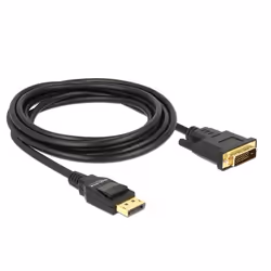 DeLOCK 85314, 3 m, DisplayPort, DVI-D, Mâle, Mâle, Droit