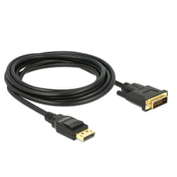 DeLOCK 85314 câble vidéo et adaptateur 3 m DisplayPort DVI-D Noir