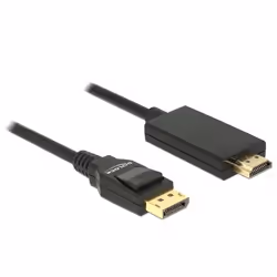 DeLOCK 85318 câble vidéo et adaptateur 3 m DisplayPort HDMI Noir