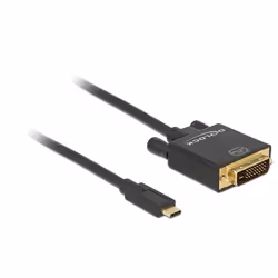 DeLOCK 1m, USB-C/DVI 24+1, 3840 x 2160 pixels