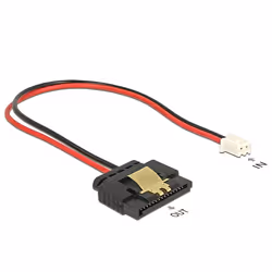 DeLOCK 85336, 0,2 m, SATA 15 broches, Mâle/Femelle, Multicolore, Droit