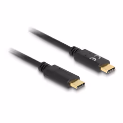 DeLOCK 85356, 0,015 m, USB C, USB C, Noir