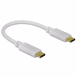 DeLOCK 85357, 0,15 m, USB C, USB C, Blanc