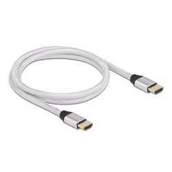 DeLOCK 85366 câble HDMI 1 m HDMI Type A (Standard) Argent