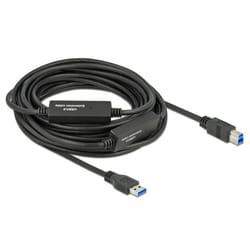DeLOCK 85380 câble USB 10 m USB 3.2 Gen 1 (3.1 Gen 1) USB A USB B Noir