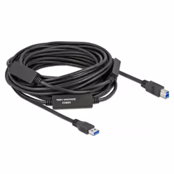 DeLOCK 85381, 15 m, USB A, USB B, USB 3.2 Gen 1 (3.1 Gen 1), 5000 Mbit/s, Noir