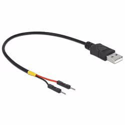 DeLOCK 85401, 0,2 m, USB A, Noir