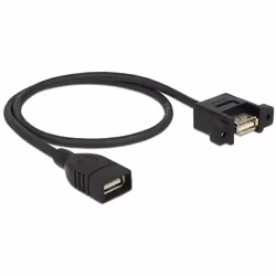 DeLOCK 85459 câble USB 0,5 m USB 2.0 USB A Noir