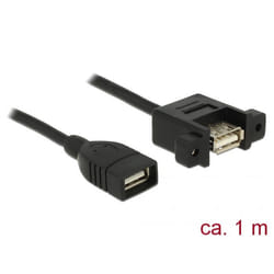 DeLOCK 85460 câble USB 1 m USB 2.0 USB A Noir