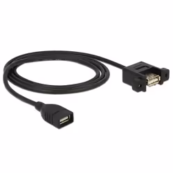 DeLOCK 85460 câble USB 1 m USB 2.0 USB A Noir