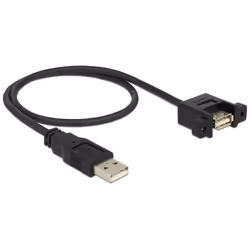 DeLOCK 85461 câble USB 0,5 m USB 2.0 USB A Noir