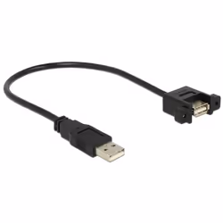 DeLOCK 85462 câble USB 0,25 m USB 2.0 USB A Noir