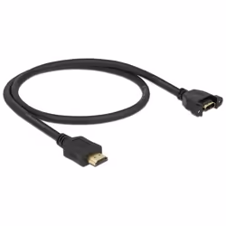 DeLOCK 85463 câble HDMI 0,5 m HDMI Type A (Standard) Noir