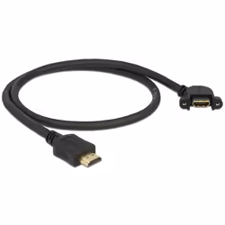 DeLOCK 85467 câble HDMI 0,5 m HDMI Type A (Standard) Noir