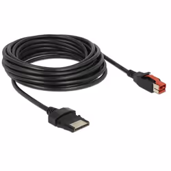 DeLOCK 85481 câble électrique Noir 5 m PoweredUSB