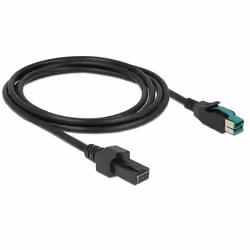 DeLOCK 85483 câble électrique Noir 2 m PoweredUSB