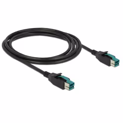 DeLOCK 85493 câble électrique Noir 2 m PoweredUSB