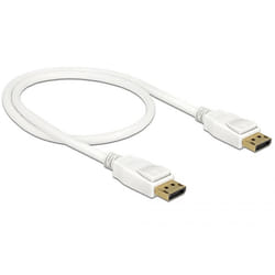 DeLOCK 85507 câble DisplayPort 0,5 m Blanc