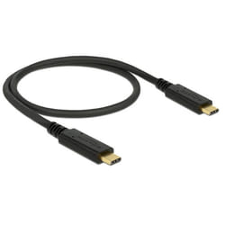 DeLOCK 85529 câble USB 0,5 m USB 3.2 Gen 2 (3.1 Gen 2) USB C Noir