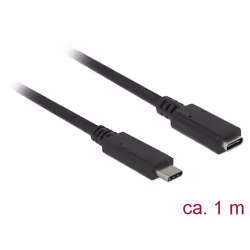 DeLOCK 85533 câble USB 1 m USB 3.2 Gen 1 (3.1 Gen 1) USB C Noir