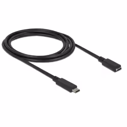 DeLOCK SuperSpeed USB, 2 m, USB C, USB C, USB 3.2 Gen 1 (3.1 Gen 1), 5000 Mbit/s, Noir