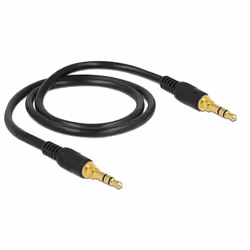 DeLOCK 85545 câble audio 0,5 m 3,5mm Noir