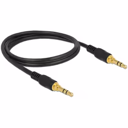DeLOCK 85547 câble audio 1 m 3,5mm Noir
