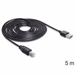 DeLOCK 85553 câble USB 5 m USB 2.0 USB A USB B Noir