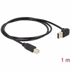 DeLOCK 85558 câble USB 1 m USB 2.0 USB A USB B Noir