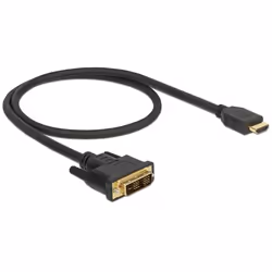 DeLOCK 85581, 0,5 m, HDMI Type A (Standard), DVI-D, Mâle, Mâle, Droit