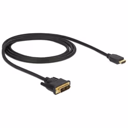 DeLOCK 85582, 1 m, HDMI Type A (Standard), DVI-D, Mâle, Mâle, Droit