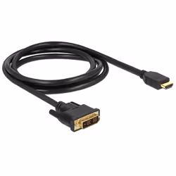 DeLOCK 85583 câble vidéo et adaptateur 1,5 m DVI-D HDMI Type A (Standard) Noir