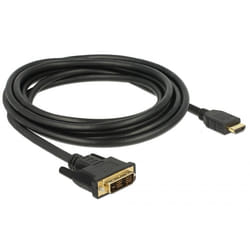 DeLOCK 85585 câble vidéo et adaptateur 3 m DVI HDMI Type A (Standard) Noir