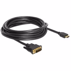 DeLOCK 85586 câble vidéo et adaptateur 5 m DVI-D HDMI Type A (Standard) Noir