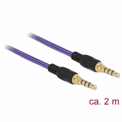 DeLOCK 85599, 3,5mm, Mâle, 3,5mm, Mâle, 2 m, Violet