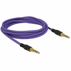 DeLOCK 85599 câble audio 2 m 3,5mm Violet