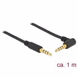 DeLOCK 85610, 3,5mm, Mâle, 3,5mm, Mâle, 1 m, Noir