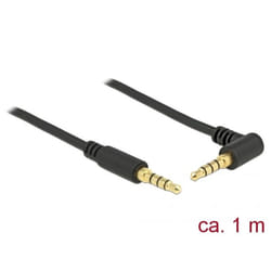 DeLOCK 85610 câble audio 1 m 3,5mm Noir