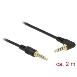 DeLOCK 85613 câble audio 2 m 3,5mm Noir