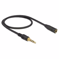 DeLOCK 85627 câble audio 0,5 m 3,5mm Noir