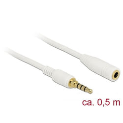 DeLOCK 85628 câble audio 0,5 m 3,5mm Blanc