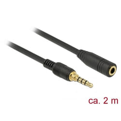 DeLOCK 85631 câble audio 2 m 3,5mm Noir