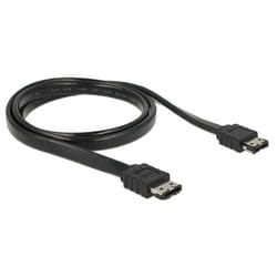 DeLOCK 85640 câble SATA 1 m eSATA Noir