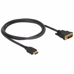 DeLOCK 85652 câble vidéo et adaptateur 1 m HDMI Type A (Standard) DVI Noir