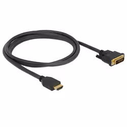 DeLOCK 85653 câble vidéo et adaptateur 1,5 m HDMI Type A (Standard) DVI Noir