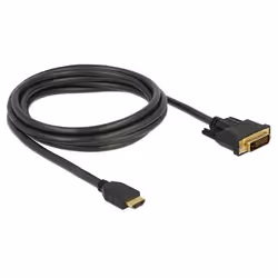 DeLOCK 85654 câble vidéo et adaptateur 2 m HDMI Type A (Standard) DVI Noir
